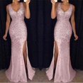 thumbnail image 1 of Vestido de mujer de primavera con abertura en el hombro, vestido de noche, vestido dorado, 1 of 6