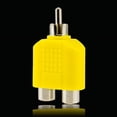 thumbnail image 4 of 4x RCA Y Splitter AV Audio Video Plug Converter 1-Male 2-Female to Adapter L5T5, 4 of 9