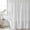 White, variant on Black Burlap Texture Shower Curtain, Waterproof Shower Curtains for Bathroom, Farmhouse Vintage Black Washable Fabric Bathtub Curtain Set Bath Decor with 12 Hooks 48"x72"