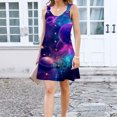 thumbnail image 3 of WILLBEST Vestidos Largos Casuales Para Mujer Vestido Sin Mangas Con Estampado De Estrellas Y Cuello Redondo Informal A La Moda Para Mujer, 3 of 3
