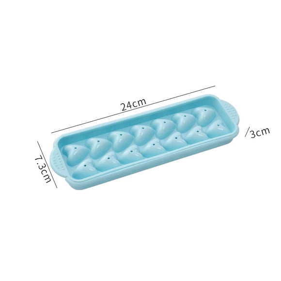 Creativa máquina for hacer bolas de hielo pequeñas de 14 rejillas con tapa, bandeja de hielo Love Ice Mold for formas de hielo únicas y divertidas