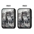 thumbnail image 6 of Uorisanigo Gray Tie-Dye Horses Seatbelt Cushion Soft Safety Belt Strap Shoulder Pad Thick Plush Seatbelt Covers for Women Universal Fit Seatbelt Cover Car Truck SUV（2 Pack), 6 of 7