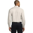 thumbnail image 3 of Port Authority ®  Tall Long Sleeve Easy Care Shirt.  Tls608 4Xlt Light Stone/ Classic Navy, 3 of 4