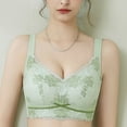 thumbnail image 4 of BIMEI Women's Mastectomy Pockets Wireless Post-Surgery Plus Size Full Coverage Everyday Bra 2428,Green,36B, 4 of 6