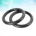 thumbnail image 4 of 1 Pair ABS Fitness Gym Rings Gymnastic Rings Pull-up Rings for Body Strength Power Chin Up Training Workout (Black), 4 of 4