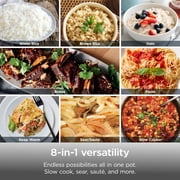 Ninja 10-in-1 Everyday PossibleCooker Pro 6.5-Qt, Slow Cook, Sear/Sauté, 8Cooking Functions, Family-Sized Capacity, MC1101 Midnight Blue