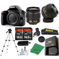 thumbnail image 1 of Cámara Réflex Digital NIKON D3300 DX - Versión Internacional + Lente AF-P de 18-55 Mm + Lente de 50 Mm 1,8 G + KIT de Inicio + Trípode + 2 Tarjetas SD de 16 Gb + Lector + Estuche, 1 of 1