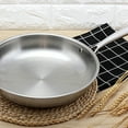 thumbnail image 2 of 1 Pce Poêles Antiadhésives Poêle à Frire Cuisine Acier Inoxydable Poêle de Cuisson pour Déjeuner, 2 of 8