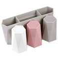 thumbnail image 1 of OUNONA 1 Set Wall Mount Gargle Cup Mug and Toothpaste Holder Toothbrush Rack Plastic Organizer for Bathroom, 1 of 9