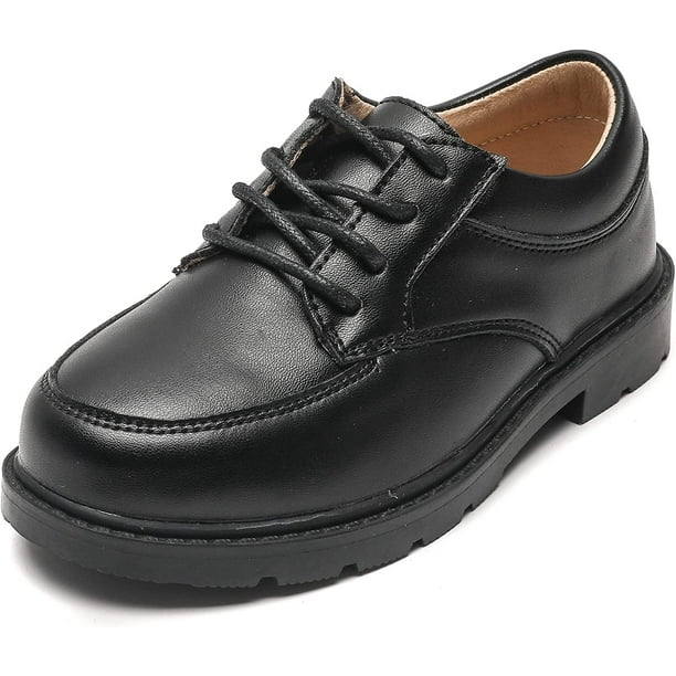 Boys Girls Classic Leather LaceUp School Uniform Oxfords Comfort