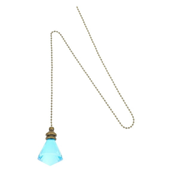 FRCOLOR Pull Chain Extender Glass Charm Extension Fan Light Pull Chain Replacement