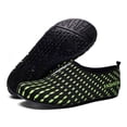 thumbnail image 2 of LTTVQM Water Shoes for Women Men Barefoot Quick-Dry Beach Swim Aqua Socks for Surf Yoga Pool Slip on Camping Breathable Shoes Green 40(US-8), 2 of 4