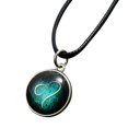 thumbnail image 2 of sunsanly Horoscope Pendant Necklace with Extended Chain Dress Up Hypoallergenic Luminous 12 Constellation Necklace Fashion Jewelry, 2 of 8