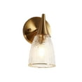 thumbnail image 2 of LNC Ruthebic 4.5-in W 1-Light Polished Gold Modern/Contemporary LED Wall Sconce, 2 of 14