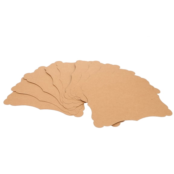 LOLIPPYY 10Pcs Chocolate Kraft Paper Cards for DIY Use Retro Style Blank Letter Paper