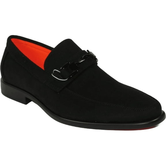 Men's TAYNO Shoes Soft Micro Suede Slip-on Loafer THE CAPRIO S Black