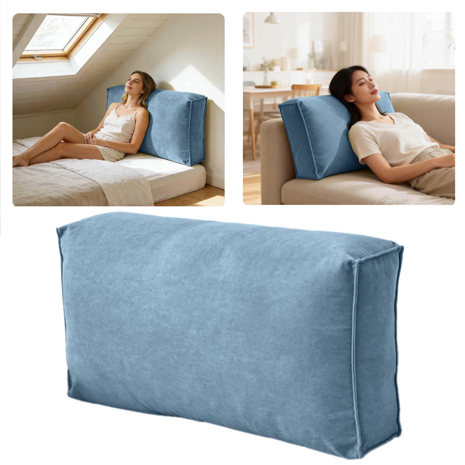 Couch Back Cushions Replacement Pillow Supportive Sofa Waist Cushion Headboard Back Rest Pillow Comfortable Reading Pillow Lumbar Support Pillow(A,31.5 Inch)