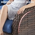 thumbnail image 6 of Gymojoy Patio Furniture Wicker Swivel Rocking Glider Chair High Back Outdoor Rattan Rocker Set of 2 for Porch Backyard, 6 of 9