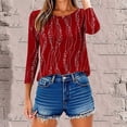 thumbnail image 6 of Neewe 3/4 Length Sleeve Womens Tops Casual V Neck Shirts Soft Basic Tees Business Work Blouses, 6 of 9