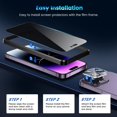 thumbnail image 5 of Screen Protector for iPhone 14 Pro, Niyattn [2+2 Pack] Apple iPhone 14 Pro Privacy Screen Protector Tempered Glass Accessories with 2 Pack Camera lens Protector for iPhone 14 Pro 6.1Inch, 5 of 8