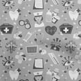 thumbnail image 1 of oneOone Cotton Silk Light Gray Fabric Tool Craft Projects Decor Fabric Printed By The Yard 42 Inch Wide, 1 of 4
