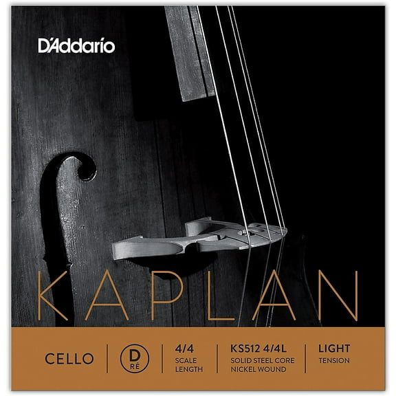 D'Addario KS512 Kaplan Solutions 4/4 Cello D String 4/4 Size Light