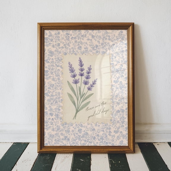 Lavender Wall Art Nancy Meyers Aesthetic Print Hamptons Decor Cottagecore Antique Style Vintage Coastal Grandmother Style, Poster Only