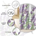 thumbnail image 2 of MIZHONA Lavender Shower Curtain,Hummingbird and Birds Fabric Shower Curtains Purple Floral with Quote Bathroom Decor 72"X72", 2 of 8