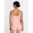 thumbnail image 4 of Joyspun Women's Pointelle Tank Top and Shorts Pajama Set, 2-Piece, Sizes XS-3X, 4 of 6