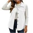 thumbnail image 6 of Fnooota Womens Corduroy Vests, Front Buttons Spring Fall Lapel Collar Sleeveless Outerwear with Pockets White Size 2XL, 6 of 7