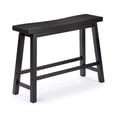 thumbnail image 1 of Pemberly Row Acacia Wood Backless Dining Bench in Black Charcoal, 1 of 9