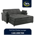 thumbnail image 6 of Serta Henley Sofa Sleeper with Rolled Arms, Gray Microfiber, 6 of 17