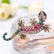 thumbnail image 3 of Broche de personalidad vintage de aleación con diamantes, broche de serpiente de cuatro patas con forma de lagarto y gecko con diamantes, 3 of 5