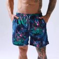 thumbnail image 5 of Tisoloow Mens Swim Trunks Quick Dry Swim Bathing Suits Beach Board Shorts with Mesh Lining and Pockets Bathing Suits Dragon Medium, 5 of 11