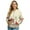 Beige-Mushroom Floral, variant on Union Jack Printed Jackets for Women Casual Sweatshirts Long Sleeve Outwear Zip Up Sweatshirt Jacket for Fall Winter, 3XL