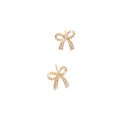 thumbnail image 1 of Pendientes de lazo para mujer Pendientes de lazo de perlas Pendientes de lazo rosa perla de diamantes de imitación Pendientes para mujer Pendientes de lazo de cintas, 1 of 5