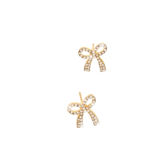 Pendientes de lazo para mujer Pendientes de lazo de perlas Pendientes de lazo rosa perla de diamantes de imitación Pendientes para mujer Pendientes de lazo de cintas