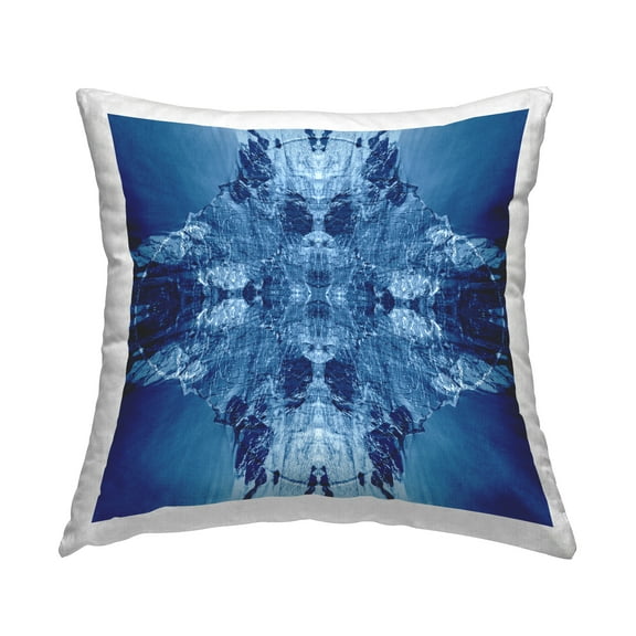 Stupell Industries Mirrored Symmetry Pattern Decorative Printed Throw Pillow Design by El Perkin.
