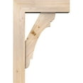 thumbnail image 3 of Ekena Millwork 7 1/2"W x 26"D x 38"H Olympic Block Smooth Bracket w/ Offset Brace, Douglas Fir, 3 of 25