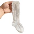 thumbnail image 2 of Chaussettes Hautes Jusqu'aux Genoux pour Fille, Crotchet, Ajourées, Nœud, Bas Tube, 2 of 6