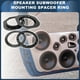 thumbnail image 2 of Adaptador Espaciador de Altavoz Tweeter Unique Bargains para Toyota 6x9" a 6.5" 4 Pcs, 2 of 7