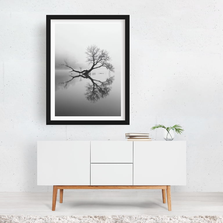 Solitary Reflection - Photography Black and White Nature
