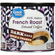 Great Value 100% Arabica French Roast Dark Ground Coffee, 24.2 oz