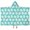 Turquoise Daisy Flower-2, variant on Turquoise Daisy Flower Floral Pattern Hooded Bath Towel,50"x30" for Ages 3 To 12 Kids, Quick Dry Lightweight Soft Microfiber Hood Beach Towel Cover Up for Kids