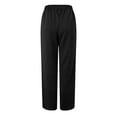 thumbnail image 6 of UngA Baggy Sweatpants Women Womens Casual High Waist Pants Drawstring Loose Fit Pants Trousers with Side Pockets Black,2XL, 6 of 6