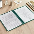 thumbnail image 2 of TrueCraftware-Set of 10 Green 8-1/2” x 11” Double Fold Restaurant Menu Covers 2 Page 4 View Crystal Clear Menu Folder Menu Book Holders for Bar Cafe Restaurant Book, 2 of 6