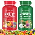thumbnail image 2 of Fruits & Veggies Supplements, Whole Fruit and Vegetable, Antioxidants, Heart & Skin Health, Body Energy, 180 Capsules, 2 of 11