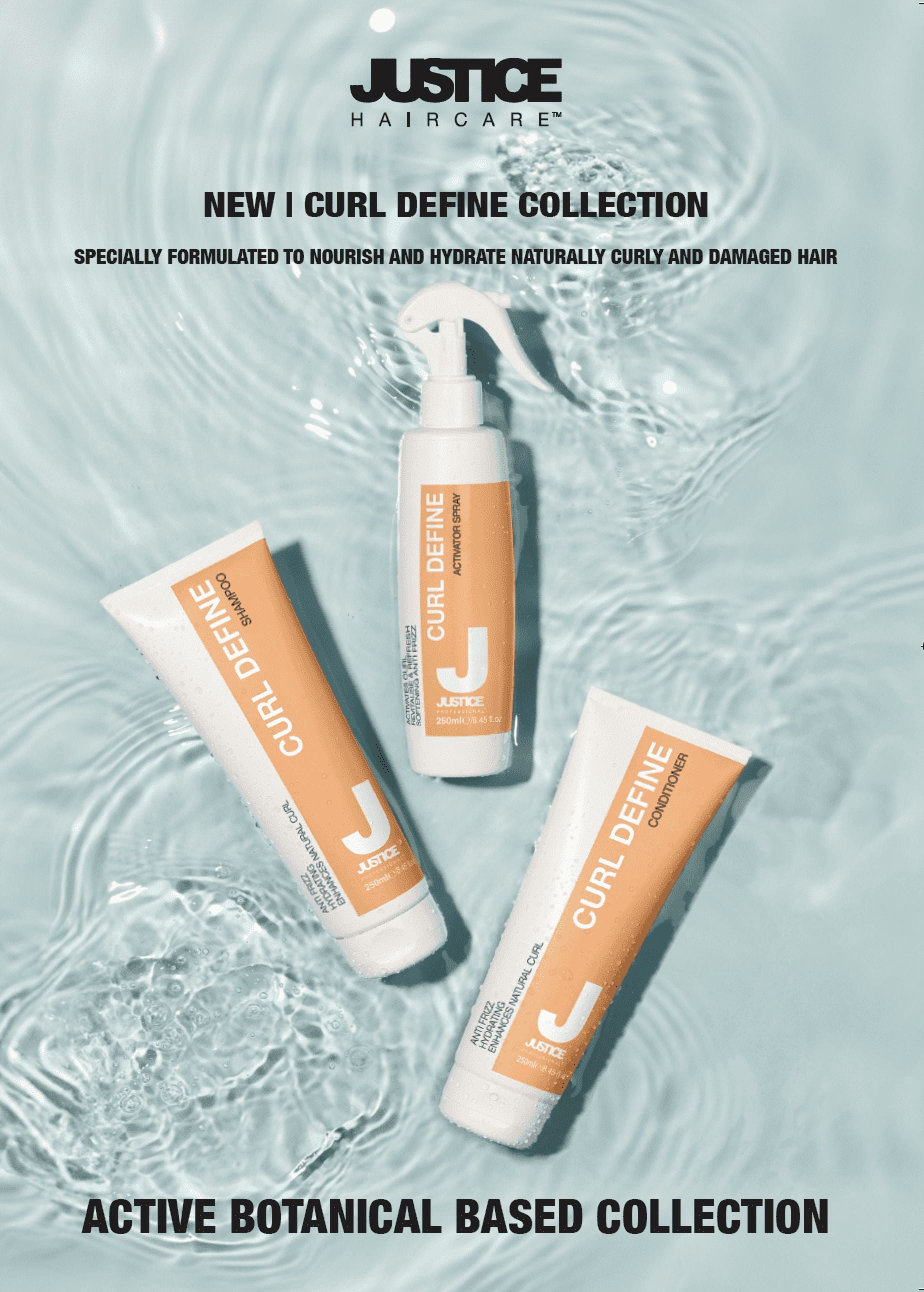 Justice Hair Care Après-shampooing Curl Define Bouteille Pompe 250 ml