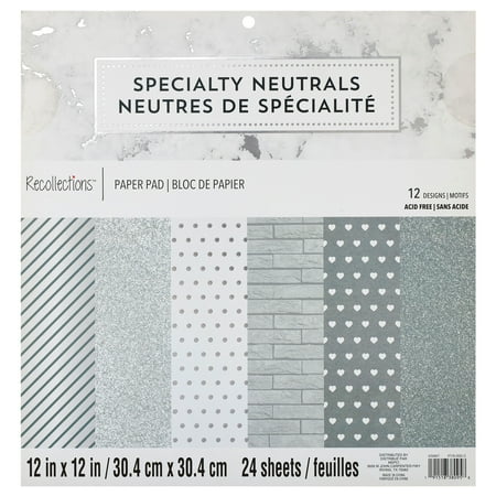 UPC: 0191518380958 | Specialty Neutrals Paper Pad by Recollections™ 12 x 12