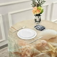 thumbnail image 6 of SKYSONIC Starfish Seashell Summer Beach Round Tablecloth 60inch Indoor Wrinkle Free, Sea Water Light Blue Circular Lace Table Cover Washable for Kitchen Party BBQ Dining Decor, 6 of 7